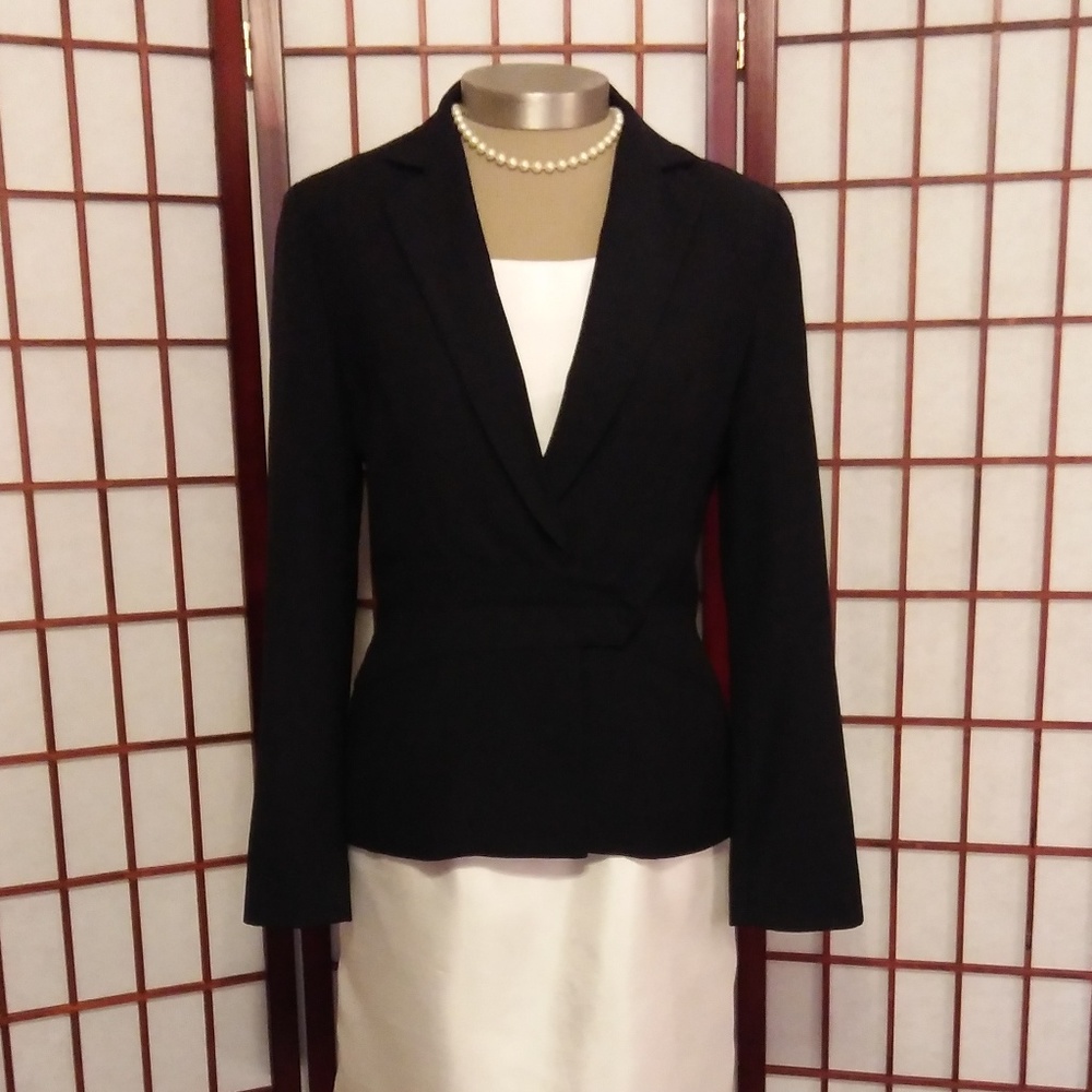 3/$25 CLOSET CLOSING CHARLES CHANG BLACK BLAZER